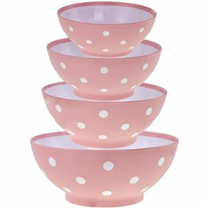 کاسه مدل خالدار مجموعه 4 عددی