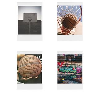 آویز تزیینی طرح بسکتبال مدل basketball1 مجموعه 4 عددی