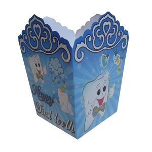 ظرف پاپ کورن مستر تم طرح دندون پسر کد 001 بسته 10 عددی