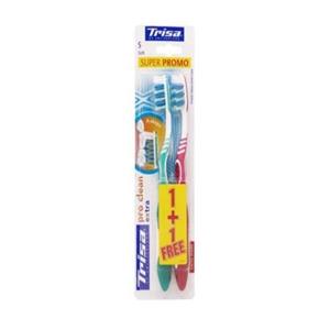مسواک تریزا مدل Pro Clean با برس نرم مجموعه 2 عددی -