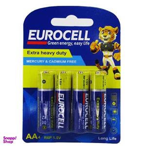 باتری قلمی یوروسل مدل Extra Heavy Duty بسته 4 عددی