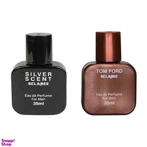 عطر جیبی مردانه اسکلاره مدل Silver Scent حجم 35 میلی لیتر به همراه عطر جیبی مردانه اسکلاره مدل Tom Ford حجم 35 میلی لیتر