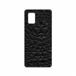 برچسب پوششی ماهوت مدل Black-Crocodile-Leather مناسب برای گوشی موبایل سامسونگ Galaxy A71 5G