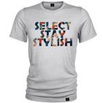 تیشرت آستین کوتاه مردانه 27 مدل SELECT STAY STYISH کد AL234