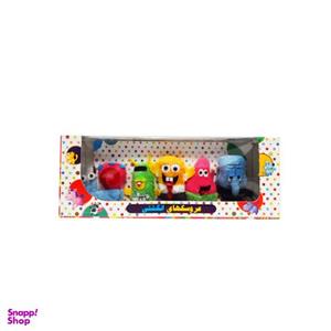 عروسک انگشتی طرح باب اسفنجی مجموعه 5 عددی