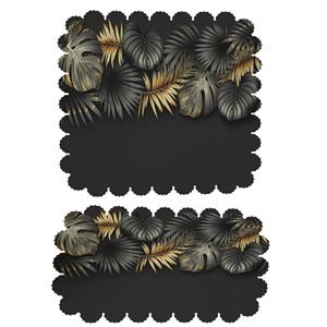 ست رومیزی 2 تکه طرح برگ کد 8452
