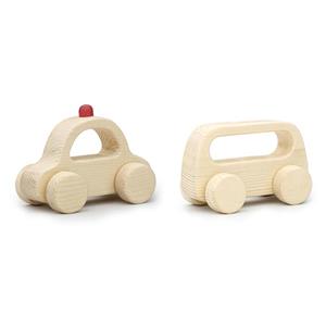 اسباب بازی چوبی مدل ماشین پلیس و ون مجموعه 2 عددی