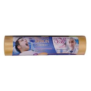 پیش بند یکبار مصرف دندانپزشکی دکتر اسکات مدل RY بسته 50 عددی