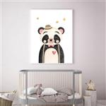 تابلو کودک و نوزاد مدل Elfap_Watercolor Panda