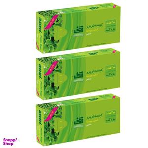 کیسه فریزر آنی مدل ۲۱۱ سه بسته ۲۰۰عددی