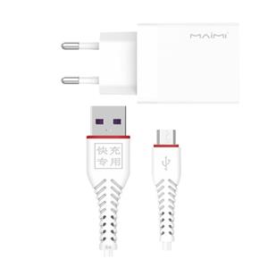 شارژر دیواری میامی مدل T22 22.5W به همراه کابل تبدیل MicroUSB