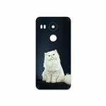 برچسب پوششی ماهوت مدل Persian cat مناسب برای گوشی موبایل گوگل Nexus 5X