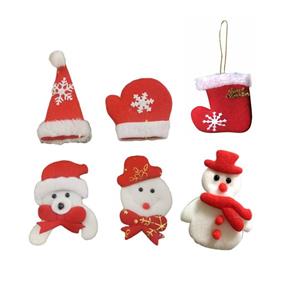 آویز تزیینی مدل کریسمس مجموعه 6 عددی