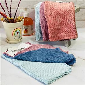 دستمال آشپزخانه مدل میکروفایبر مجموعه 3 عددی