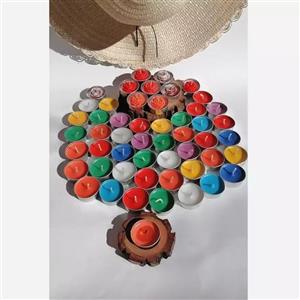 شمع وارمر مدل رنگی مجموعه 10 عددی