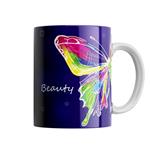 ماگ مدل پروانه بنفش BUTTERFLY کد M8