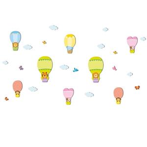 استیکر چوبی کودک ژیوار مدل حیوانات در آسمان کد 1195