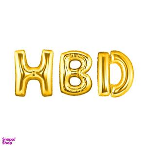بادکنک فویلی مدل HBD مجموعه 3 عددی
