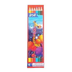 مداد رنگی 6 رنگ البرز مدل زرافه 