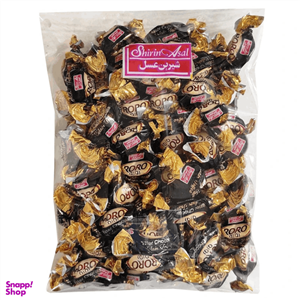 تافی کره ای با مغزی شکلات تلخ رورو شیرین عسل - 500 گرم