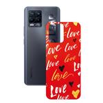 برچسب پوششی راک اسپیس طرح Love مناسب برای گوشی موبایل   ریل می  8 Pro