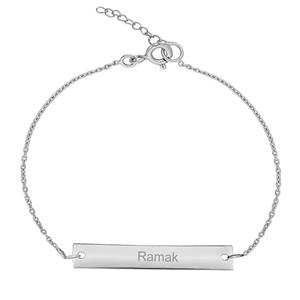 دستبند نقره زنانه ترمه ۱ مدل رامک کد DN 1085 