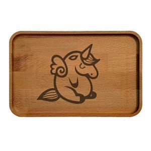 سینی چوبی مدل اسب تک شاخ