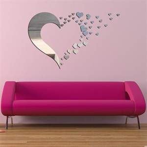 آیینه  طرح قلب کد E02
