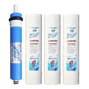 فیلتر ممبران دستگاه تصفیه کننده آب خانگی لابستر مدل 75Layers مجموعه 4 عددی