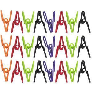 گیره لباس مدل رنگی بسته 24 عددی