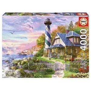 پازل 4000 تکه ادوکا مدل LIGHTHOUSE AT ROCK BAY