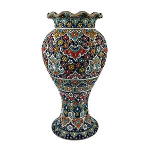 گلدان میناکاری سفالی کد S12 -