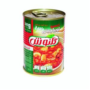کنسرو لوبیا چیتی با قارچ گلنوش - 380 گرم بسته 12 عددی