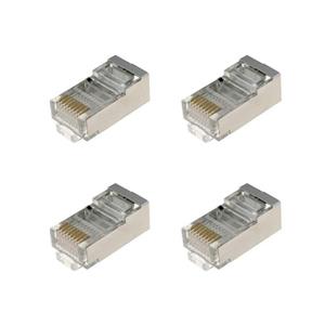 کانکتور Rj45 Cat6 STP وی نت مدل VN بسته 4 عددی