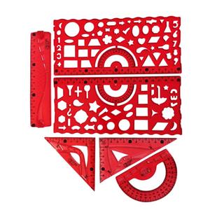ست خط کش سی بی اس کد 2 مجموعه 6 عددی