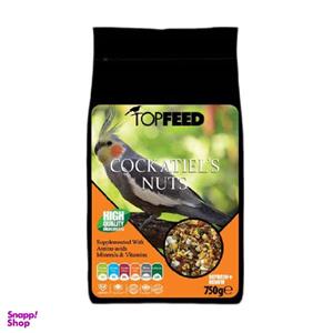 غذای خشک عروس هلندی تاپ فید مدل Cockatiles Nuts وزن 750 گرم