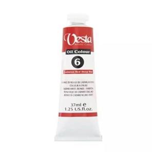 رنگ روغن وستا مدل Cadmium Red Deep Hue 6 حجم 37 میلی لیتر