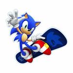 برچسب بدنه موتورسیکلت طرح سونیک SONIC کد 4