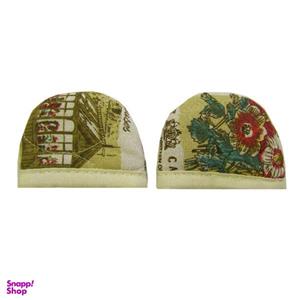 دستگیره قابلمه هوم اند لایف طرح گل و پروانه مدل مارین بسته 2 عددی