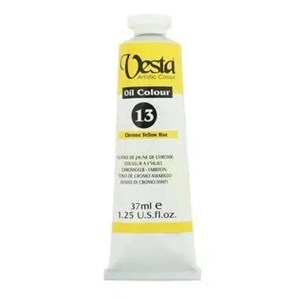رنگ روغن وستا مدل Chrome Yellow Hue 13 حجم 37 میلی لیتر