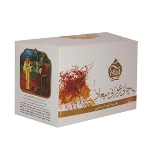 چای سیاه زعفرانی میعاد بسته 25 عددی