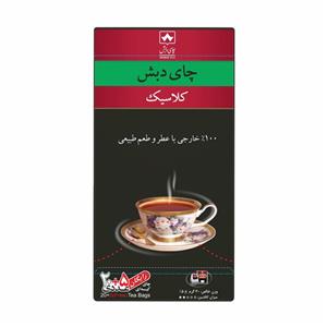 چای کیسه ای کلاسیک چای دبش بسته 25 عددی