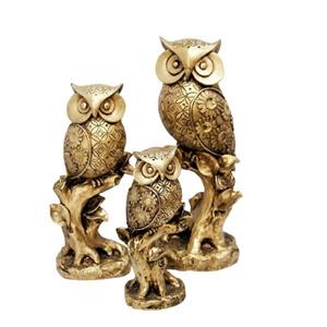 مجسمه مدل جغد رو درخت مجموعه 3 عددی