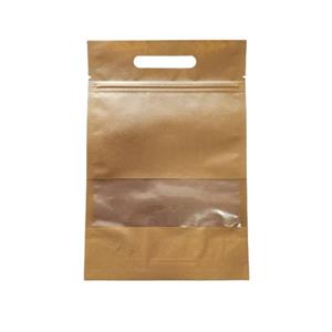 پاکت زیپ دار مدل کرافت پنجره دار 25/35 بسته 10 عددی