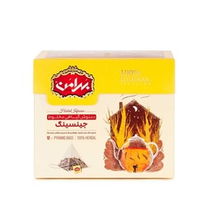 دمنوش جنسینگ بهرامن بسته 12 عددی