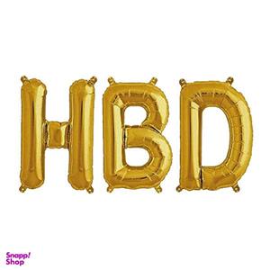 بادکنک فویلی سورتک مدل HBD مجموعه 3 عددی