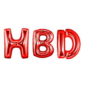 بادکنک فویلی سورتک مدل HBD مجموعه 3 عددی