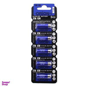 باتری 27A اوریون مدل Alkaline  بسته 5 عددی