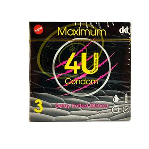 کاندوم فور یو مدل Maximum بسته 3 عددی