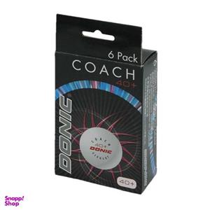 توپ پینگ پنگ دونیک مدل  +COACH 40 بسته ۶ عددی